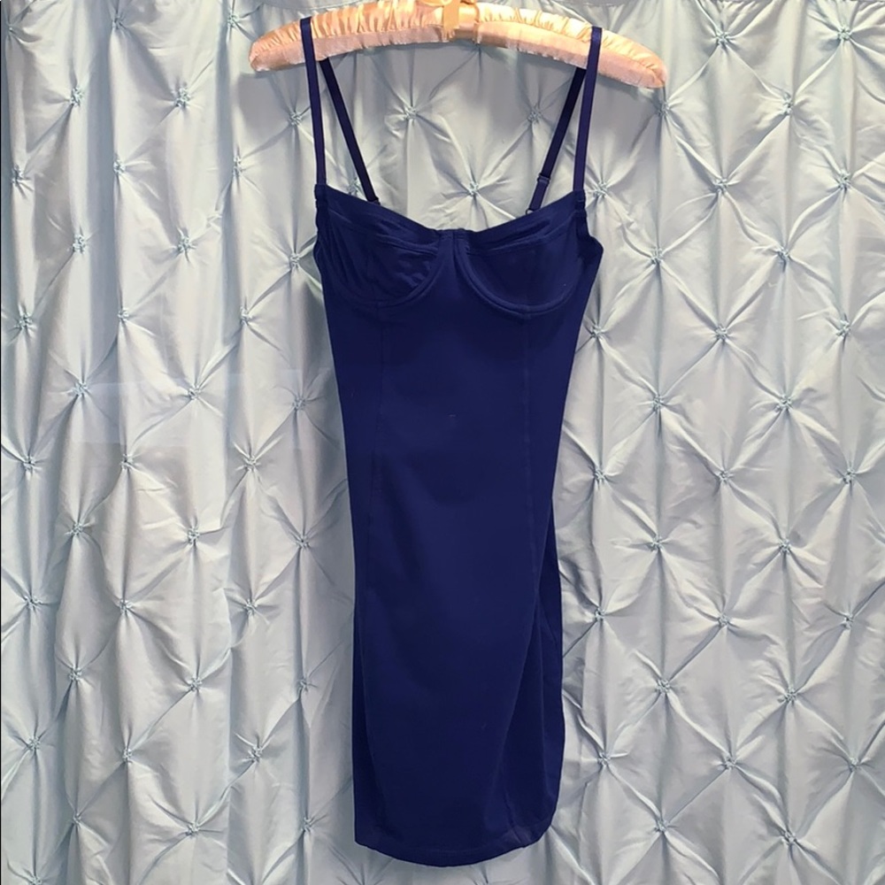 American Apparel Blue Slip Dress